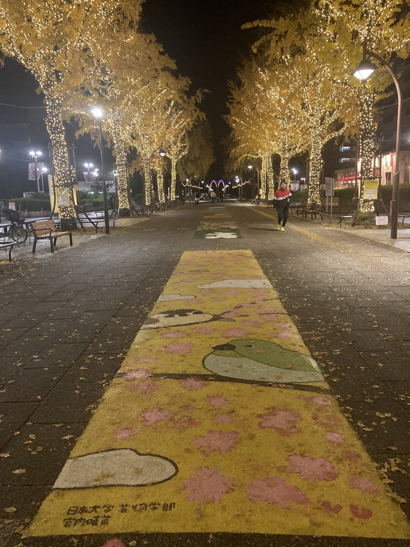 実際の路面アート